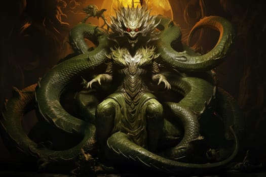Journey into the realm of fantasy and encounter the serpentine naga, mystical creatures that possess a unique blend of human and snake-like characteristics.