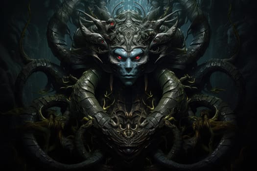 Journey into the realm of fantasy and encounter the serpentine naga, mystical creatures that possess a unique blend of human and snake-like characteristics.