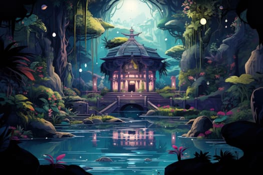 Within the mystical realm of fantasy, soothing oasis spirits emerge, their ethereal presence bringing solace to weary travelers.