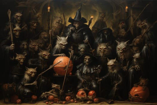 In the realm of fantasy, witches' familiars take on various forms, but the most iconic and cunning of all are the black cats.