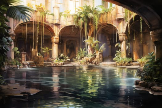 Within the mystical realm of fantasy, soothing oasis spirits emerge, their ethereal presence bringing solace to weary travelers.