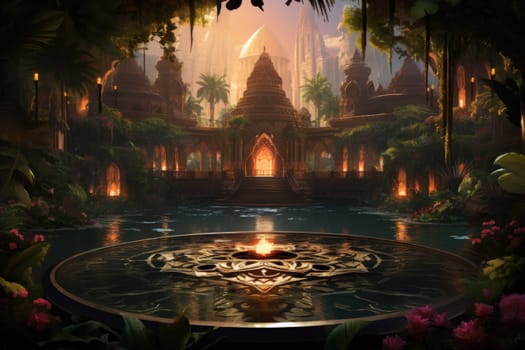 Within the mystical realm of fantasy, soothing oasis spirits emerge, their ethereal presence bringing solace to weary travelers.
