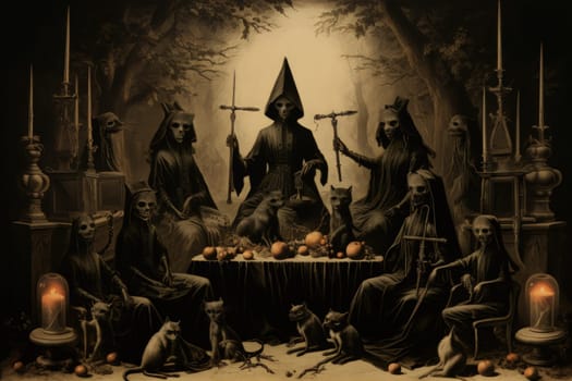 In the realm of fantasy, witches' familiars take on various forms, but the most iconic and cunning of all are the black cats.