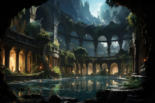 Within the mystical realm of fantasy, soothing oasis spirits emerge, their ethereal presence bringing solace to weary travelers.