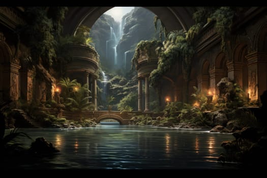 Within the mystical realm of fantasy, soothing oasis spirits emerge, their ethereal presence bringing solace to weary travelers.
