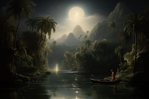 Within the mystical realm of fantasy, soothing oasis spirits emerge, their ethereal presence bringing solace to weary travelers.