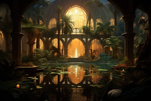 Within the mystical realm of fantasy, soothing oasis spirits emerge, their ethereal presence bringing solace to weary travelers.