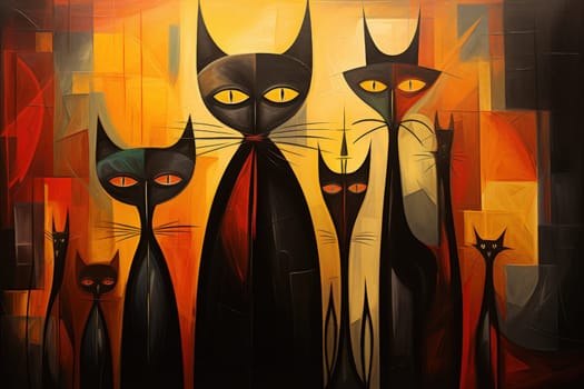 In the realm of fantasy, witches' familiars take on various forms, but the most iconic and cunning of all are the black cats.