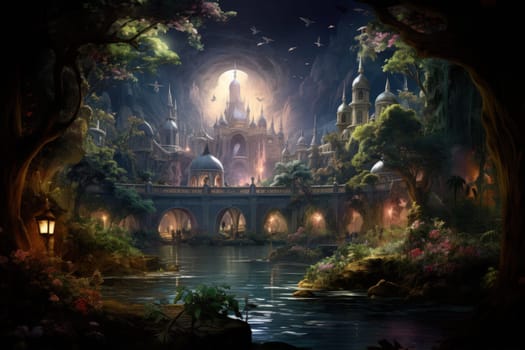 Within the mystical realm of fantasy, soothing oasis spirits emerge, their ethereal presence bringing solace to weary travelers.
