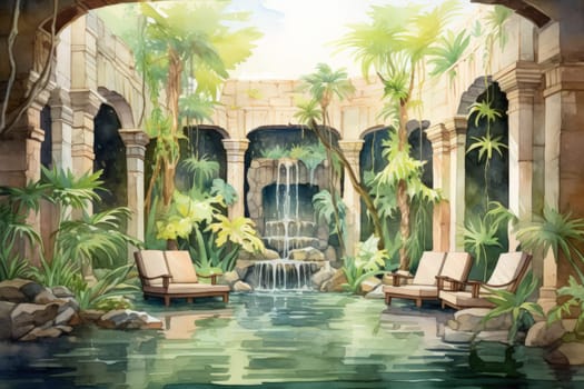 Within the mystical realm of fantasy, soothing oasis spirits emerge, their ethereal presence bringing solace to weary travelers.