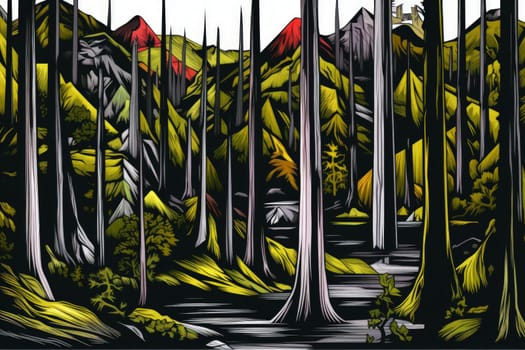 Deep within the realm of fantasy, vengeful banshees dwell, their anguished wails piercing the stillness of haunted forests.