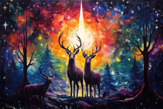 Immerse yourself in the ethereal beauty of this illustration created by a professional visual artist.