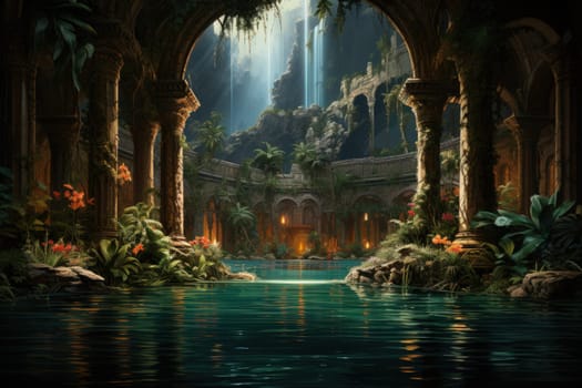 Within the mystical realm of fantasy, soothing oasis spirits emerge, their ethereal presence bringing solace to weary travelers.