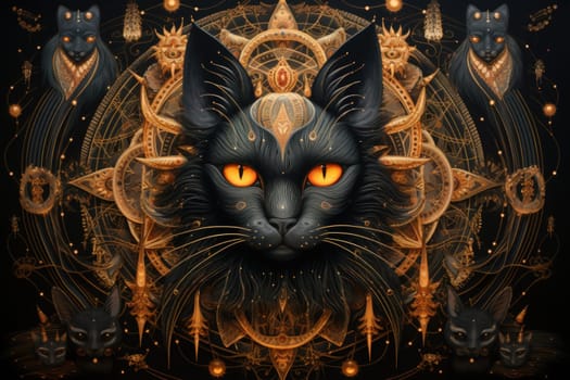In the realm of fantasy, witches' familiars take on various forms, but the most iconic and cunning of all are the black cats.