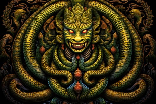 Journey into the realm of fantasy and encounter the serpentine naga, mystical creatures that possess a unique blend of human and snake-like characteristics.