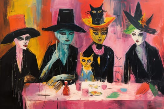 In the realm of fantasy, witches' familiars take on various forms, but the most iconic and cunning of all are the black cats.