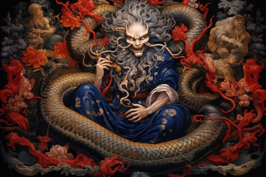 Journey into the realm of fantasy and encounter the serpentine naga, mystical creatures that possess a unique blend of human and snake-like characteristics.