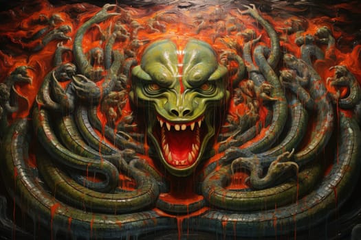 Journey into the realm of fantasy and encounter the serpentine naga, mystical creatures that possess a unique blend of human and snake-like characteristics.