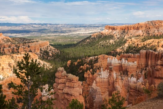 Geological formations in Bryce canyon national park in Utah  - USA