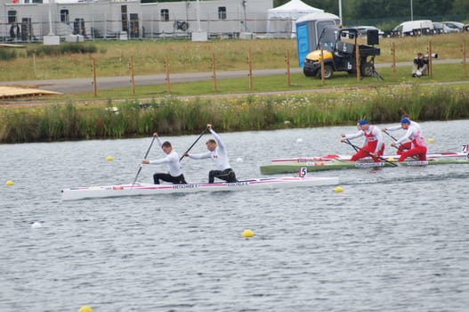Men’s canoe doubles Winners Germany Gold &amp  Russia Bronze1000m for the 2012 L