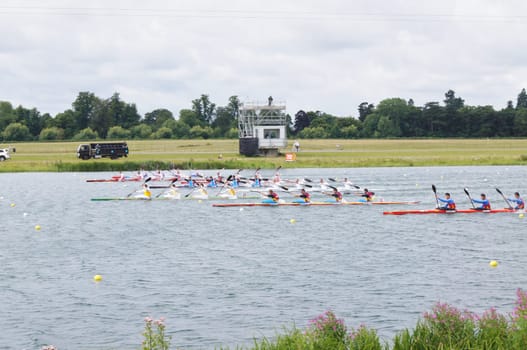 Men’s kayak four Winners Australia, Hungry &amp  Czech Republic 1000m for the 20
