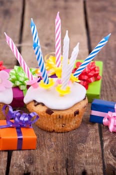Birthday muffins