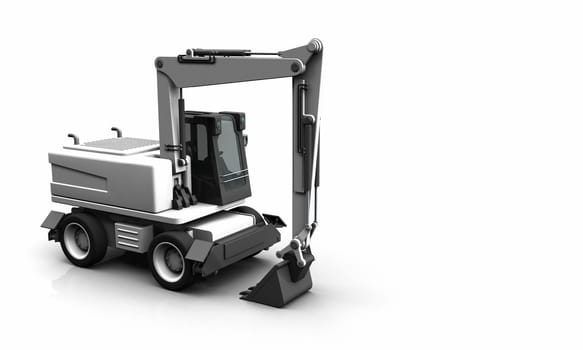 The White Shovel Excavator 04