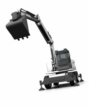 The White Shovel Excavator 01