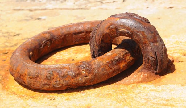 Anchor ring at the harbour
