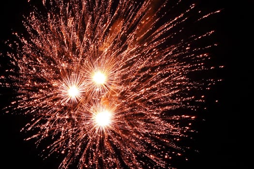 Big colorful fireworks