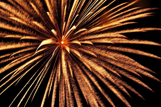 Big colorful fireworks