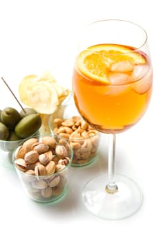 long drinks  with oranges