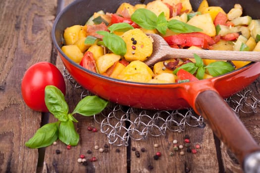 Potato pan rustic