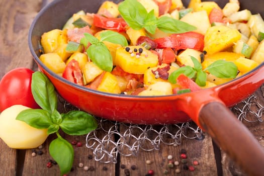 Potato pan rustic