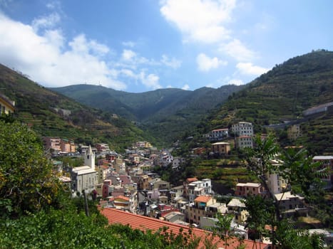 Village on Italian Coast in Liguria