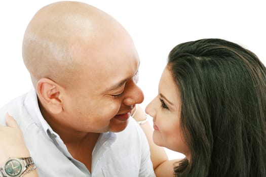 Couple looking lovingly at each other