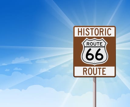 Yellow illustrated sign with changes ahead text and blue background