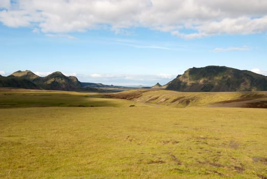 mountains and prairies of the Icelandic landscape