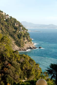 stretch of coast near Portofino in Liguria