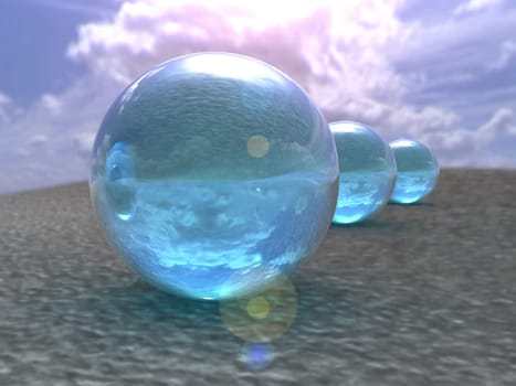 blue drops