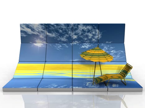 umbrella on the beach