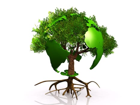 earth and tree