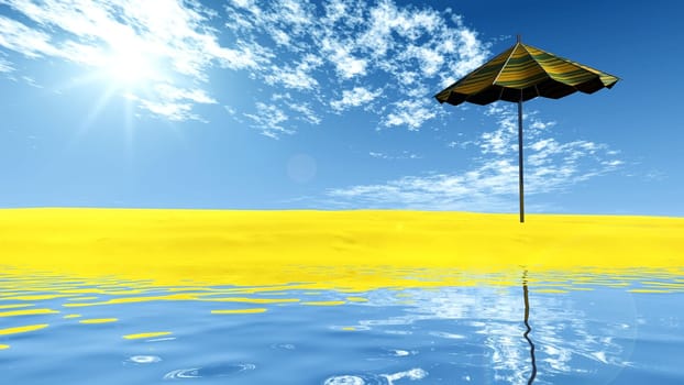 umbrella and beach