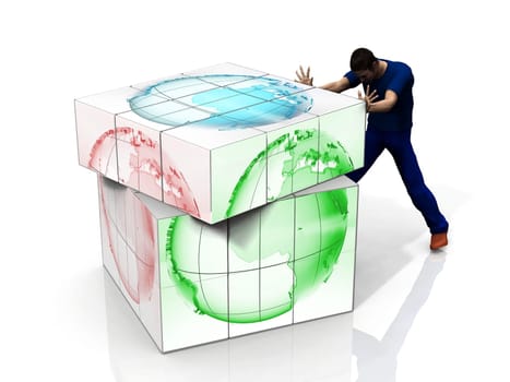 Pushing the earth box