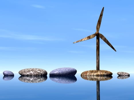 stone wind mill