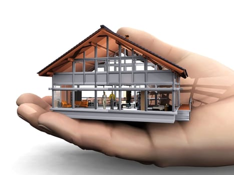 house in the hand
