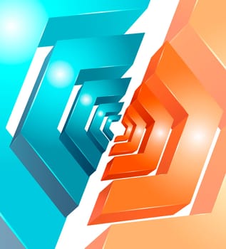 Illustration of Abstract Background Design for Poster, Cover, Layout or Decoration