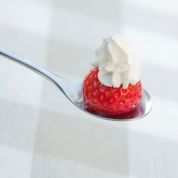 Strawberry with cream
