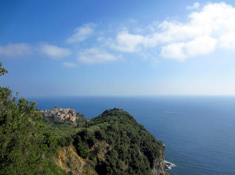 Village on Italian Coast in Liguria