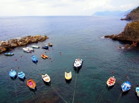 Village on Italian Coast in Liguria